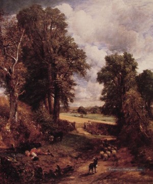 romantique romantisme Tableau Peinture - Le paysage romantique de Cornfield John Constable